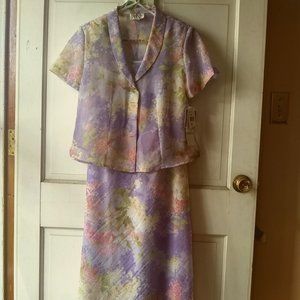 Two-Piece Floral Dress